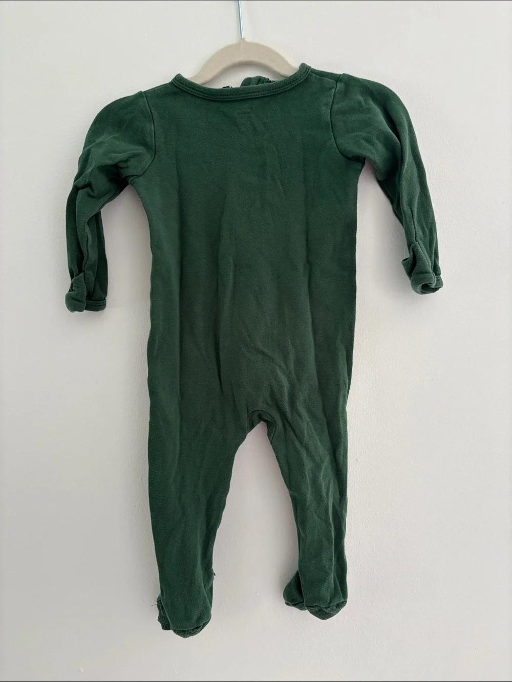 Toddler Forest Green Footed One-Piece Pajamas